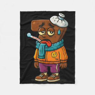 Sick Seven Funny Teacher & Student Wordplay 67 Mem Fleece Blanket