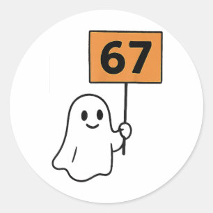 Sick Seven Halloween Costume Design For Halloween Classic Round Sticker