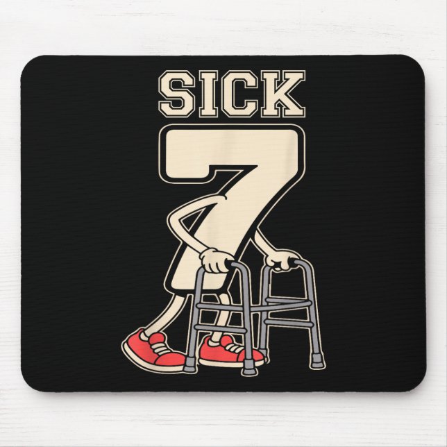 Sick Seven Meme 67 Funny Sick 7 Seven With A Chrom Mouse Mat (Front)