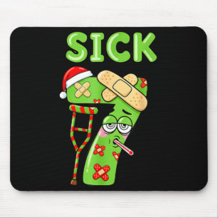 Sick Seven Meme 67 Number Santa Hat Christmas Men  Mouse Mat