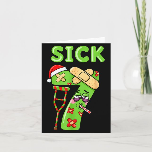 Sick Seven Meme 67 Six Seven Santa Hat Christmas P Card (Front)