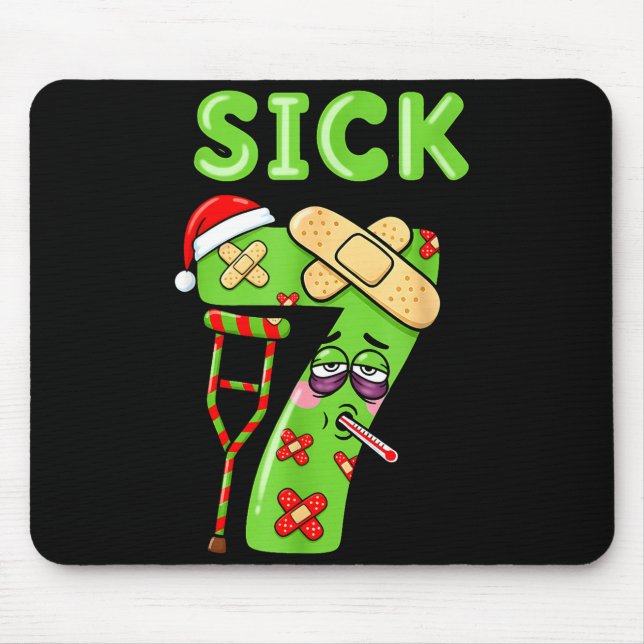 Sick Seven Meme 67 Six Seven Santa Hat Christmas P Mouse Mat (Front)