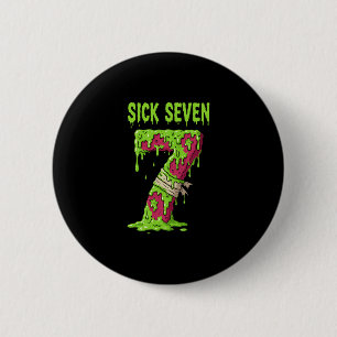 Sick Seven Meme Shirt Six Seven Funny Wordplay Dri 6 Cm Round Badge