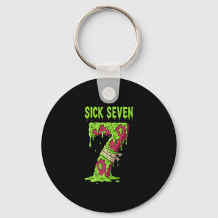 Sick Seven Meme Shirt Six Seven Funny Wordplay Dri Key Ring