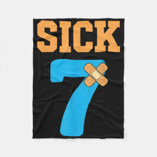 Sick Seven Meme Six Seven Sick 7 Funny Byndage Fleece Blanket