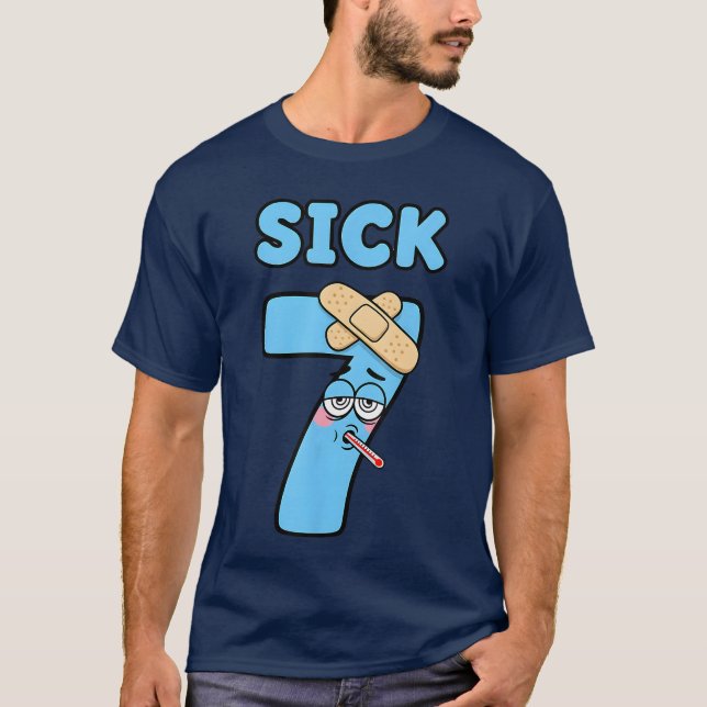 Sick Seven Meme Tee 67 Six Seven Funny Wordplay (Front)