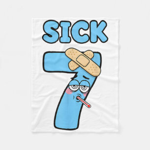 Sick Seven Meme Tee 67 Six Seven Funny Wordplay _1 Fleece Blanket
