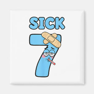 Sick Seven Meme Tee 67 Six Seven Funny Wordplay _1 Magnet