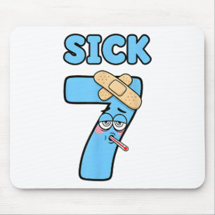 Sick Seven Meme Tee 67 Six Seven Funny Wordplay _1 Mouse Mat