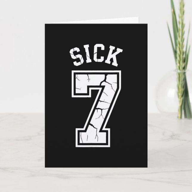 Sick Seven Meme Tee Six Seven Fun  Card (Front)