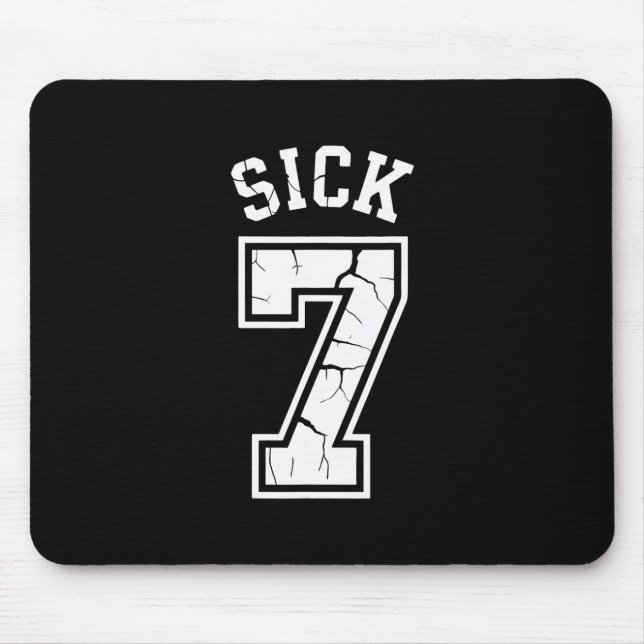 Sick Seven Meme Tee Six Seven Fun  Mouse Mat (Front)