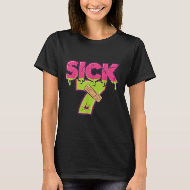 Sick Seven Meme Tee Six Seven Fun Wordplay Drip _1 (Front)