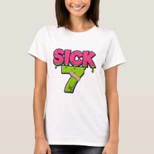 Sick Seven Meme Tee Six Seven Fun Wordplay Drip _2