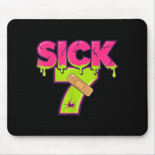 Sick Seven Meme Tee Six Seven Fun Wordplay Drip  Mouse Mat