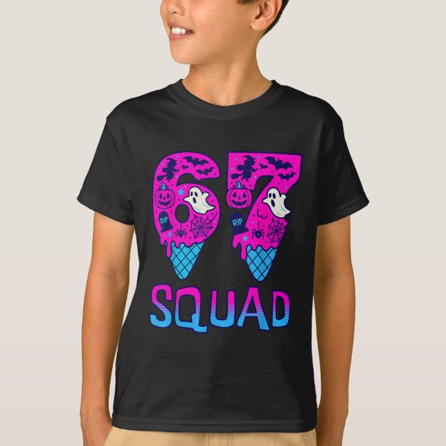 Sick Seven Meme Tee Six Seven Funny 67 Halloween S (Front)