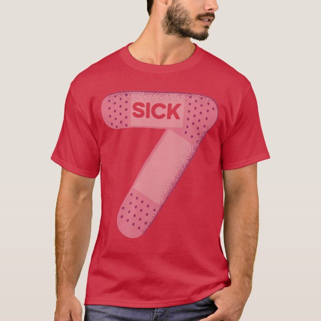 Sick Seven Meme Tee Six Seven Funny Wordplay (Front)