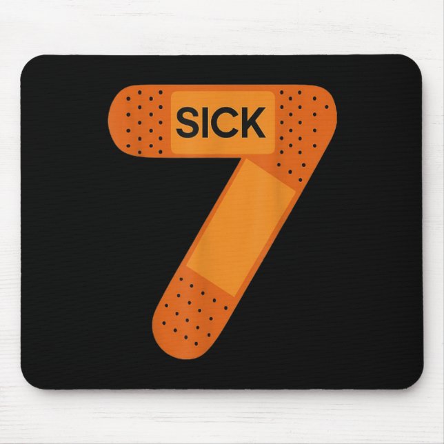 Sick Seven Meme Tee Six Seven Funny Wordplay _1  Mouse Mat (Front)
