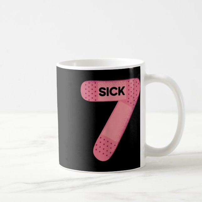 Sick Seven Meme Tee Six Seven Funny Wordplay  Coffee Mug (Right)