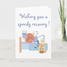 Sick snail get well wishes