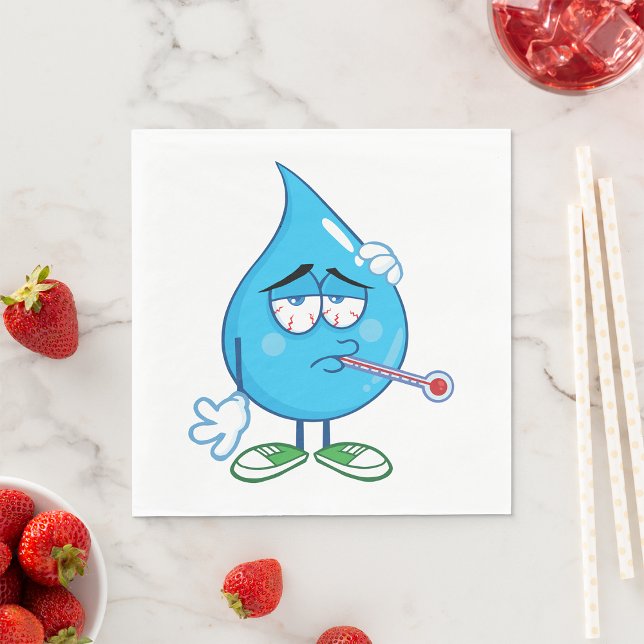 Sick Water Drop Paper Napkins (Creator Uploaded)