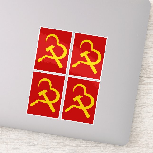 Sickle And Hammer, Heart, Love, Communism (Detail)