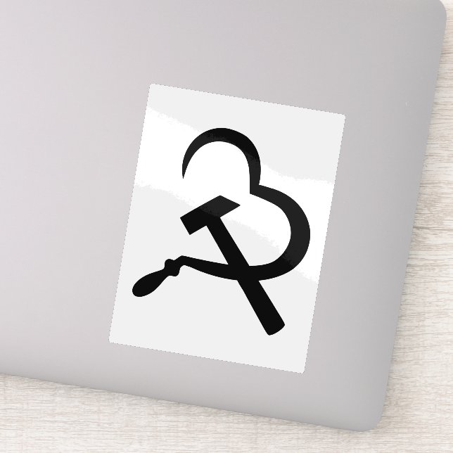 Sickle And Hammer, Heart, Love, Communism (Detail)