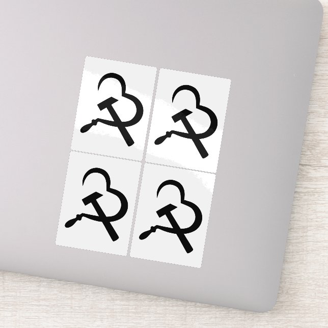 Sickle And Hammer, Heart, Love, Communism (Detail)