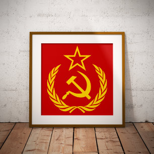 Sickle And Hammer, USSR, CCCP, Communism Photo Print