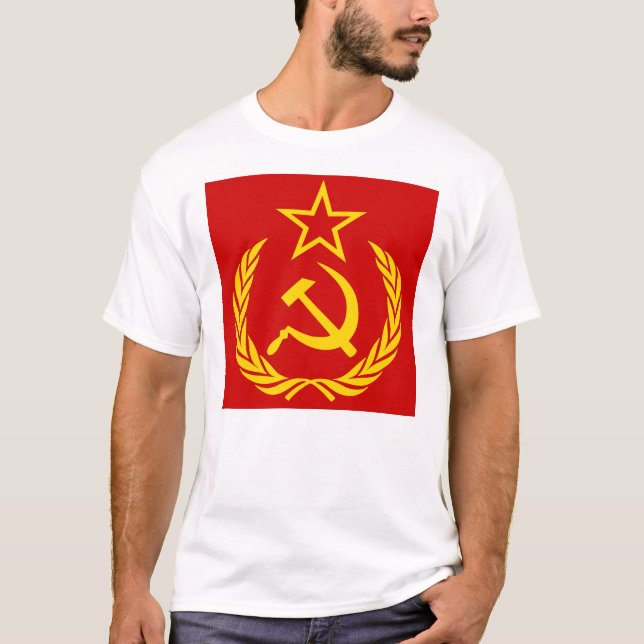 Sickle And Hammer, USSR, CCCP, Communism T-Shirt (Front)