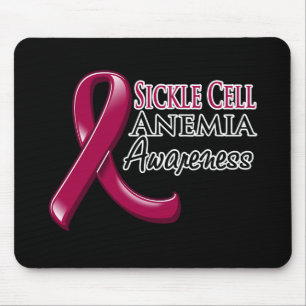 Sickle Cell Anaemia Awareness Ribbon Mouse Mat