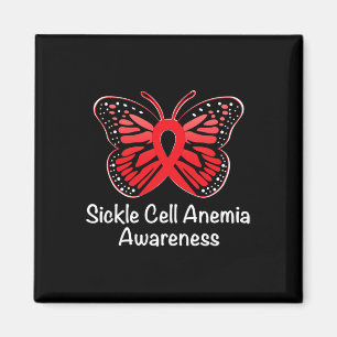 Sickle Cell Anaemia Awareness Warrior Support Red Magnet