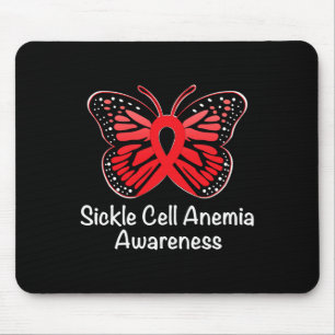 Sickle Cell Anaemia Awareness Warrior Support Red Mouse Mat