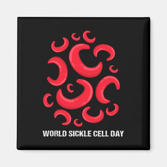 Sickle Cell Anaemia Awareness World Sickle Cell Da Magnet (Front)