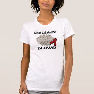 Sickle Cell Anaemia Blows Awareness Design T-Shirt