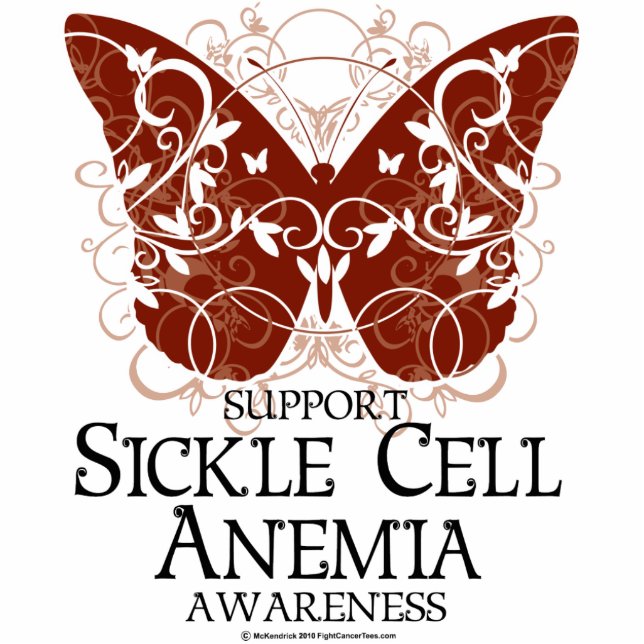 Sickle Cell Anaemia Butterfly Standing Photo Sculpture (Front)