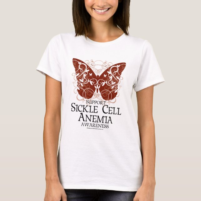 Sickle Cell Anaemia Butterfly T-Shirt (Front)