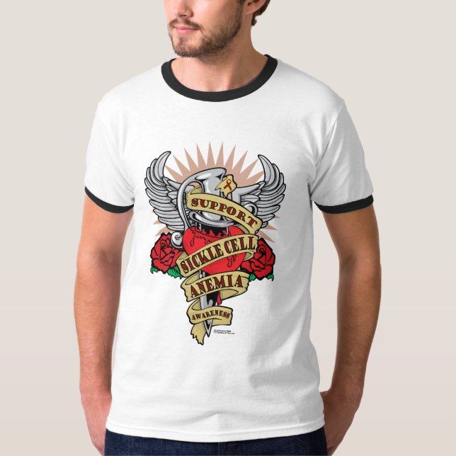 Sickle Cell Anaemia Dagger T-Shirt (Front)