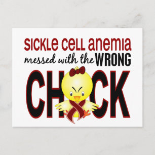 Sickle Cell Anaemia Messed With Wrong Chick Postcard