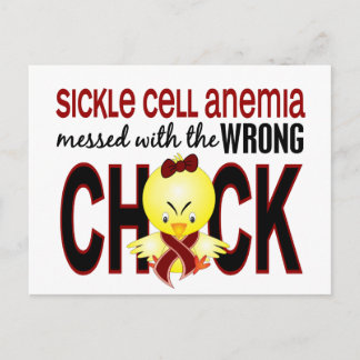 Sickle Cell Anaemia Messed With Wrong Chick Postcard