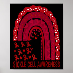 Sickle Cell Anaemia Survivor Support Squad Burgund Poster