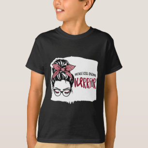 Sickle Cell Anaemia Warrior Awareness Support Mess T-Shirt