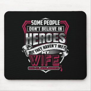 Sickle-cell Anaemia Warrior - I Wear Burgundy For Mouse Mat