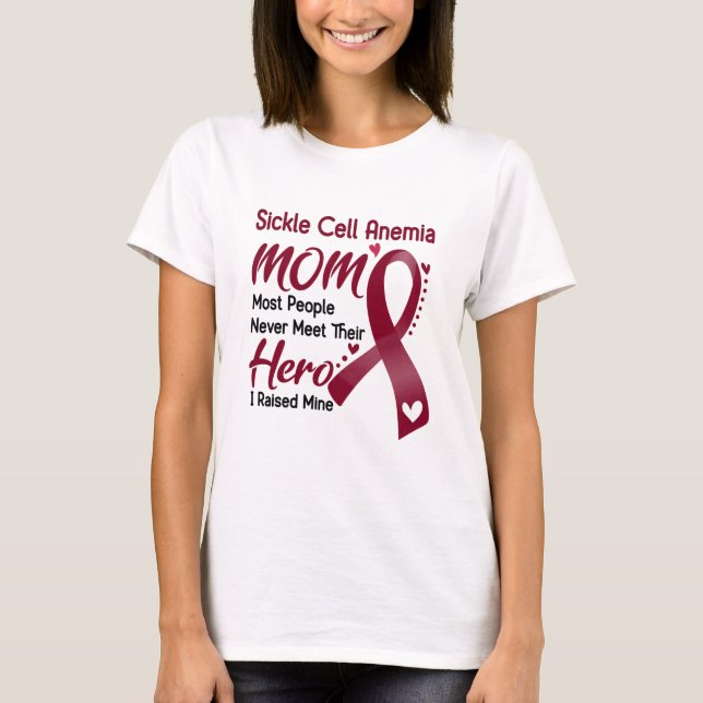Sickle Cell Anemia Awareness Month Ribbon Gifts T-Shirt (Front)