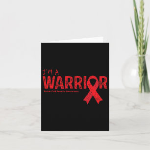 Sickle Cell Anemia Awareness Warrior  Card