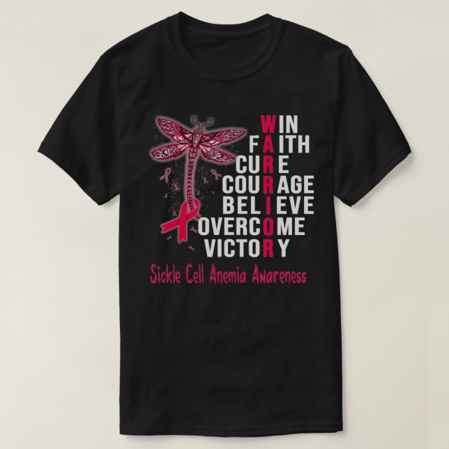 Sickle Cell Anemia Warrior Sickle Cell Anemia Awar T-Shirt (Design Front)