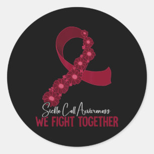 Sickle Cell Awareness 26 Classic Round Sticker