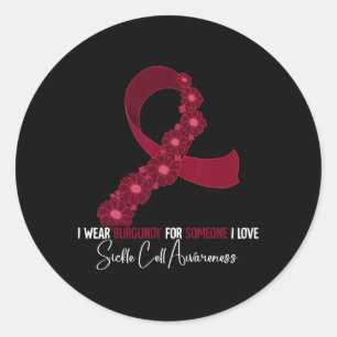 Sickle Cell Awareness 29 Classic Round Sticker