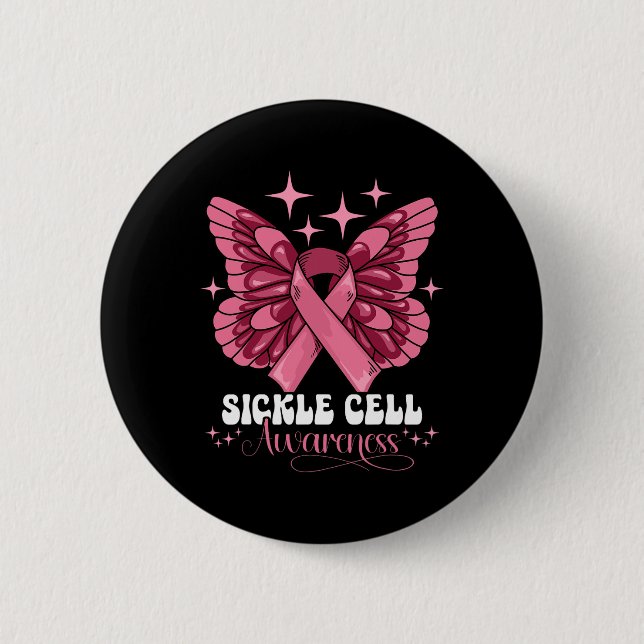 Sickle Cell Awareness 35  6 Cm Round Badge (Front)