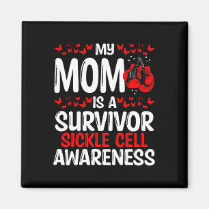 Sickle Cell Awareness Ribbon Warrior My Mum Is A S Magnet