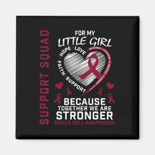 Sickle Cell Awareness Shirt Little Girl Support Gr Magnet